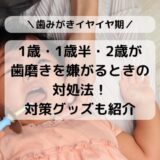 1歳1歳半2歳が歯みがき歯磨きを嫌がるときの対策対処法グッズを紹介