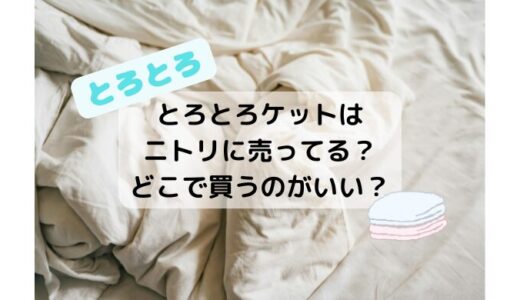 とろとろケットはニトリに売ってる？どこで買うのがいい？