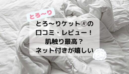 とろーりケットの口コミ・レビューまとめ！肌触り最高？ネット付きが嬉しい