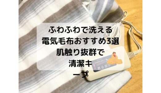 【電気毛布】ふわふわで洗えるおすすめ3選｜肌触り抜群で清潔キープ